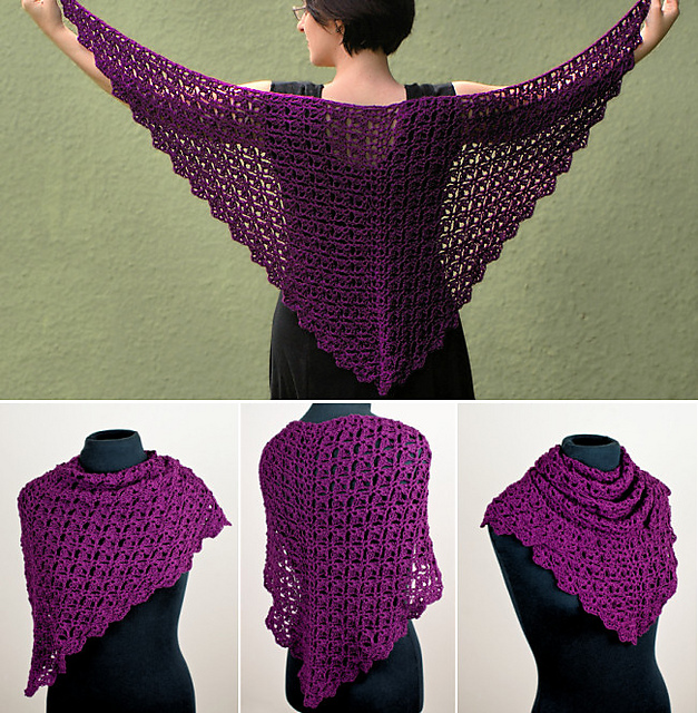 Cascading Clusters Shawl