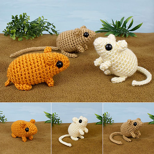 Ravelry: Mini Mammals 2 EXPANSION PACK pattern by June Gilbank