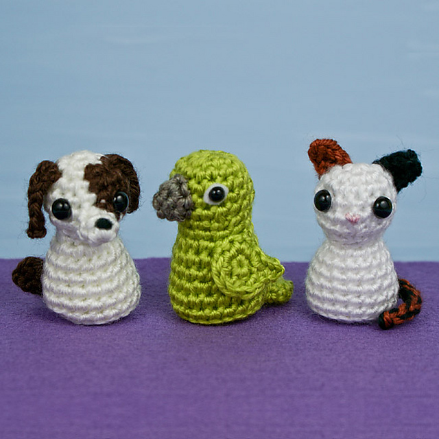 PocketAmi Set 6: Pets (Puppy Kitten Parrot)