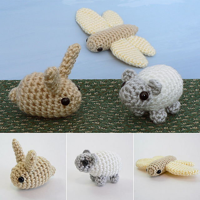 PocketAmi Set 2 (Bunny, Sheep, Dragonfly)