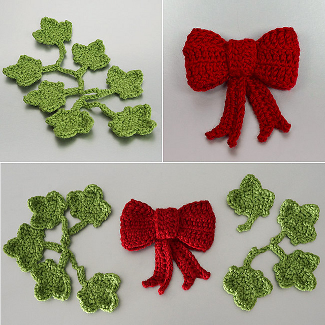 Christmas Decor Set 3: Ivy & Bow