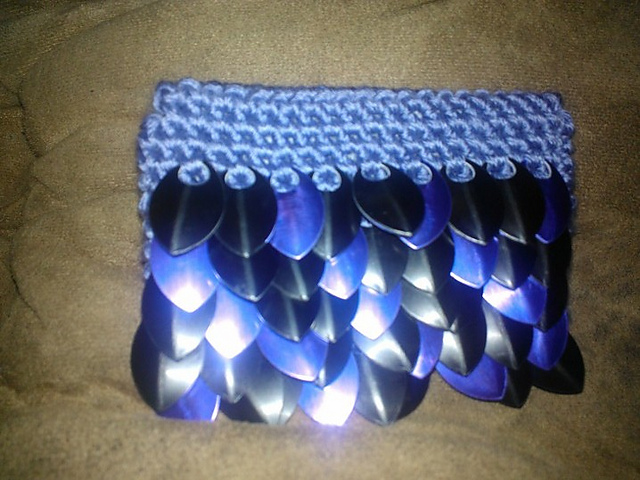 Scale Maille Crochet Gift Card Holder Pattern