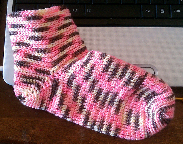 Knit-Look Cuff Socks