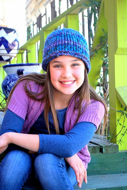 Reversible Post Stitch Hat