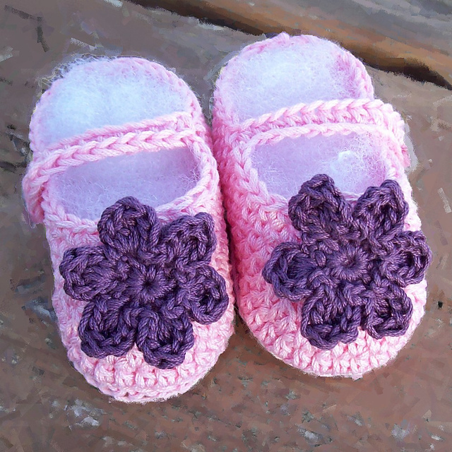 Pretty in Pink Baby Shoes