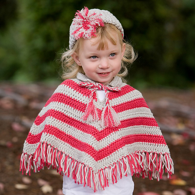 Infant Toddler Preschooler Poncho & Hat