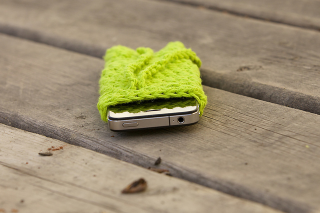 Drawstring Bag for iPhone 4 or glasses case