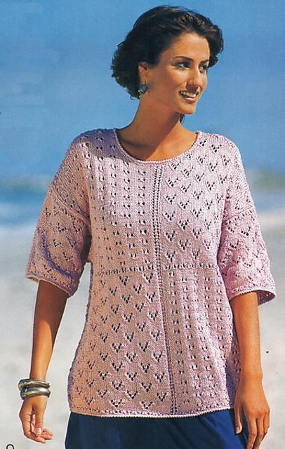 # 08 Pulli mit großen Musterquadraten