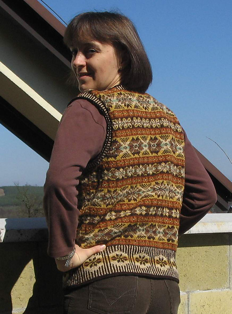 Fair Isle Long Line Slipover