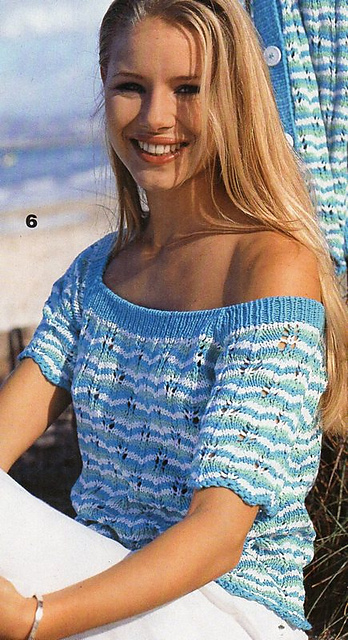 # 06 Gestreiftes Twinset (Top)