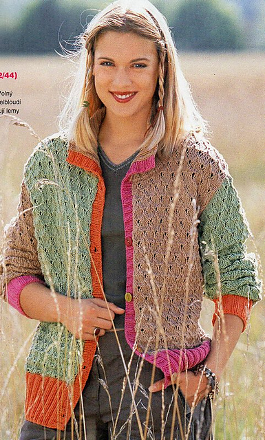 # 09 Jacke mit bunten Blenden