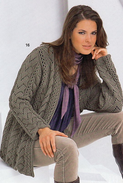 # 16 Verschlusslose Jacke