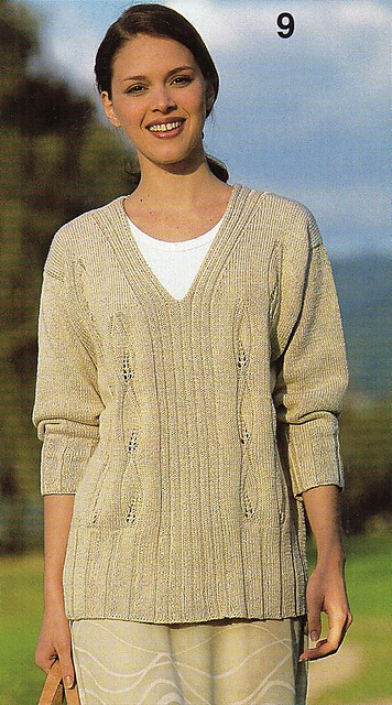Pulli mit Blattranken