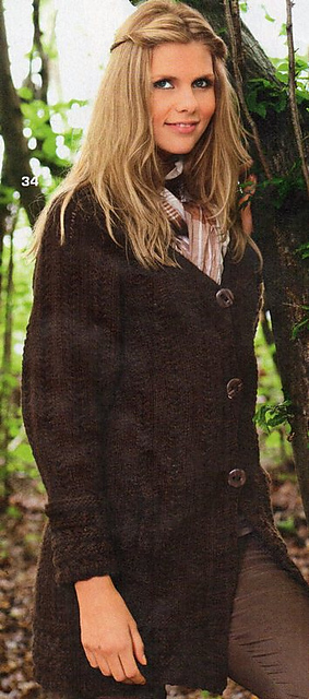 # 34 Cardigan with Raglan-Sleeves