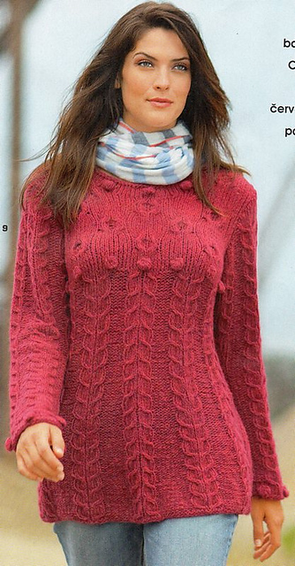 # 09 Pull long avec torsades et nopes