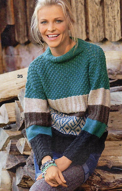 # 35 Pulli im Farb- und Mustermix