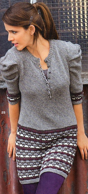 # 25 Pulli mit Hebemaschenmuster