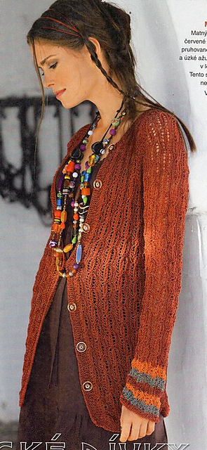# 25 Cardigan with Lace Cables