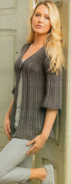 # 21 Jacke mit Dreiviertel-Ärmeln