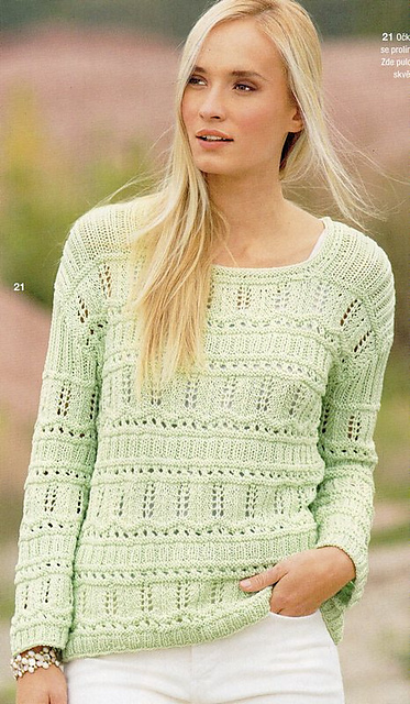 # 21 Strukturpulli in Mint