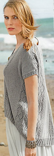 # 04 Kurzarmjacke mit runder Saumkante