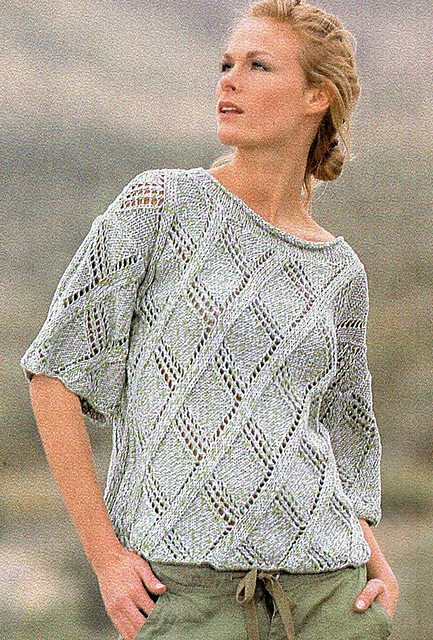 # 19 Pulli mit Lochrauten