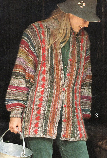 # 03 Quergestrickte Jacke
