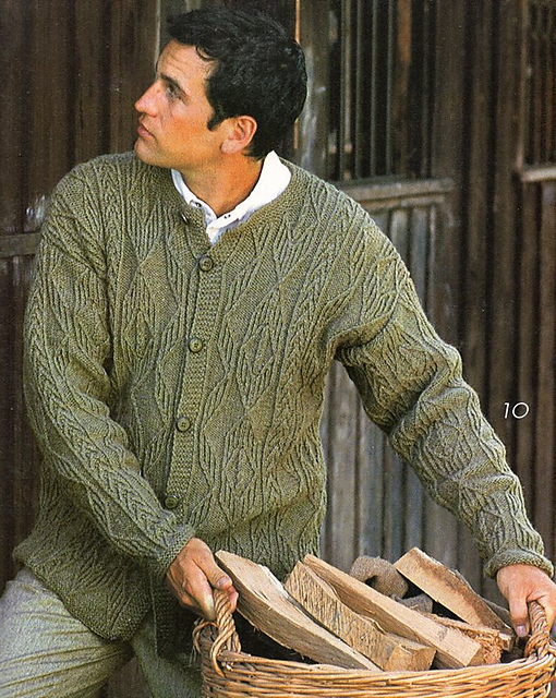 # 39 Strickjacke mit Strukturmuster