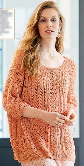 # 10 Lochmuster-Pulli in Orange