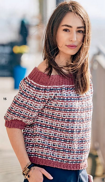 # 15 Pulli mit Carmen-Ausschnitt