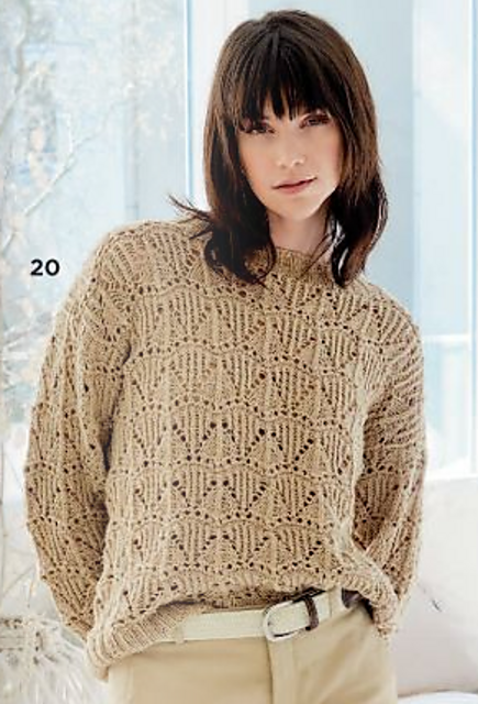 # 20 Pulli im Wellen-Ajourmuster