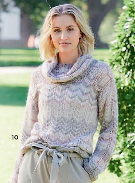 # 10 Materialmix mit Zackenmuster