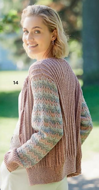 # 14 Jacke mit Keulen-Ärmeln
