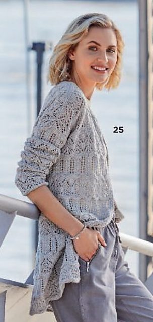 # 25 Jacke im Ajourmuster