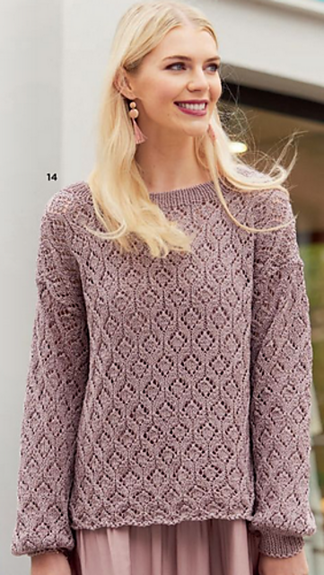# 14 Pulli im Blattmuster
