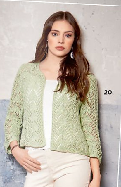 # 20 Jacke im Ajourmuster