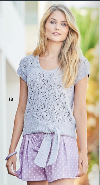 # 18 Shirt mit Wickeleffekt