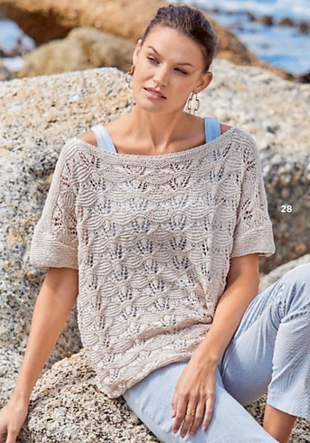 # 28 Strickshirt in Beige