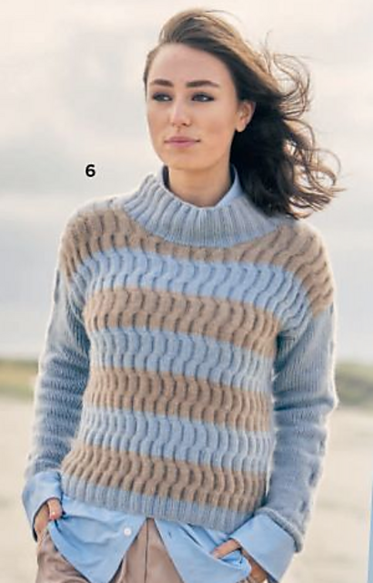 # 06 Pulli mit Wellenmuster und Streifen