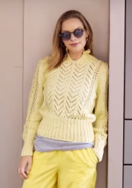 # 27 Pulli mit Ajourmuster
