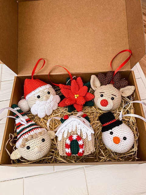 SET 6 in 1 Christmas toys Santa Claus Deer Elf