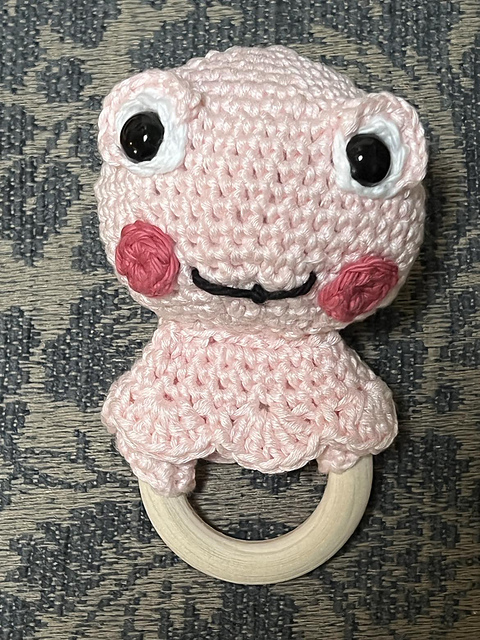 Roni Ribbit Rattle Teether