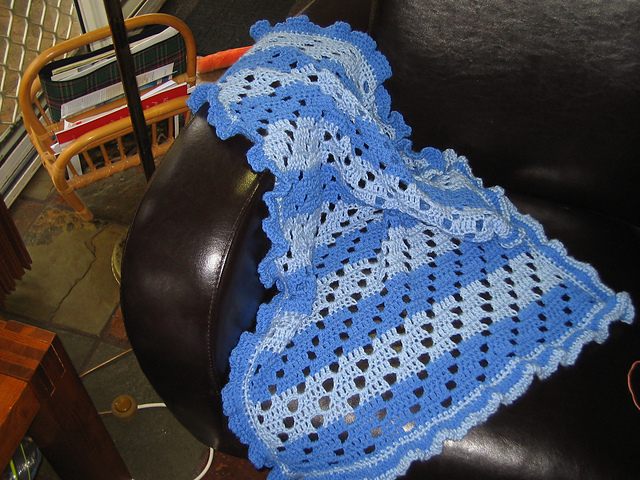 Plain and Frilled Edge Blanket