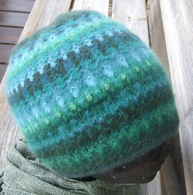 Green Wood Hat