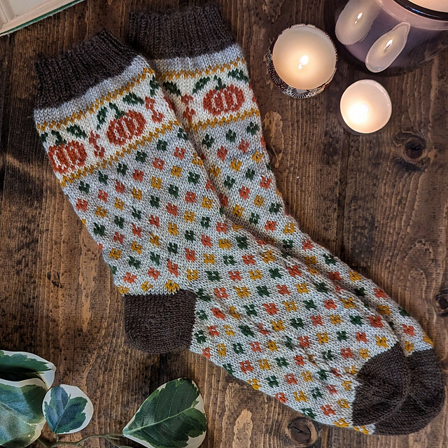 Pumpkin Patch Socks