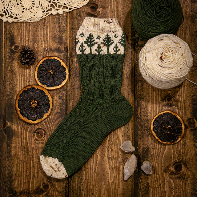 Pining for Cedars Socks