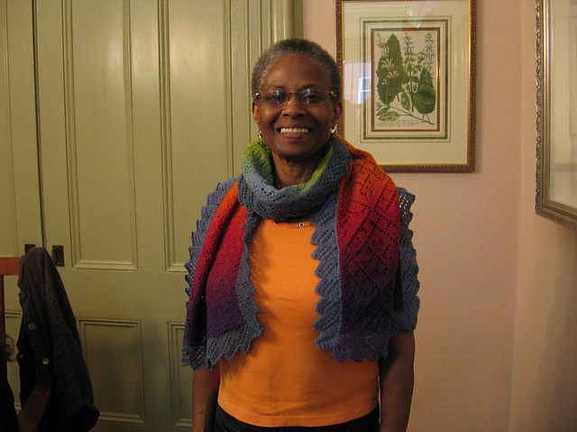 Rainbow Lacy Scarf