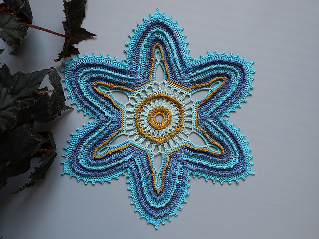Doily # 33 Carnivorous Flower