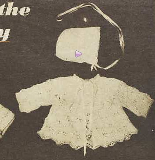 Layette for the Queen's Baby (Bonnet)