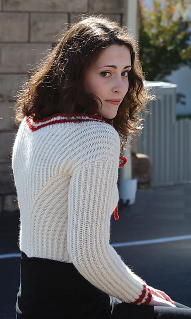 Ribbed Dirndl Top